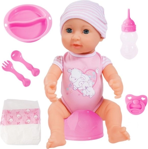 Bayer Babypuppe Piccolina Newborn 40 cm mit Zubehör