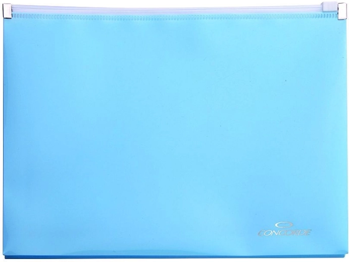 Dokumentenmappe mit Reißverschluss A5 pastellblau CONCORDE