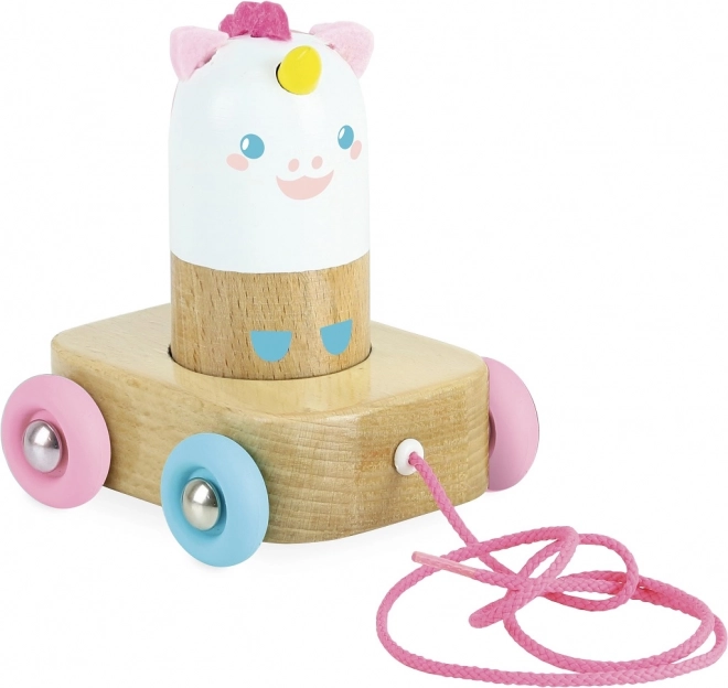 Ziehtier Einhorn Lily Holzspielzeug VILAC