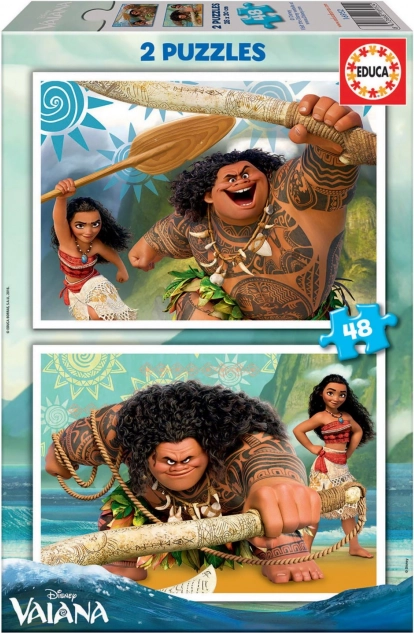 Disney Puzzle Vaiana die Heldin 2 x 48 Teile