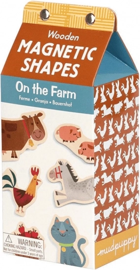 Mudpuppy Holz-Magnetset auf dem Bauernhof