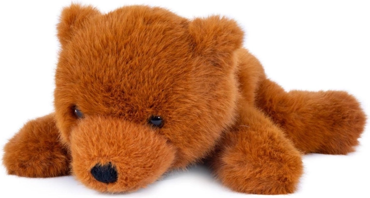Liegender Plüschbär braun 19 × 27 cm