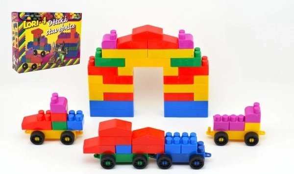 Konstruktionsspiel LORI 4 aus Kunststoff, 100 Stück