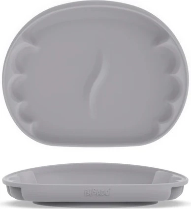 BIBADO Learning Curve Silikonteller mit Saugnapf Mist