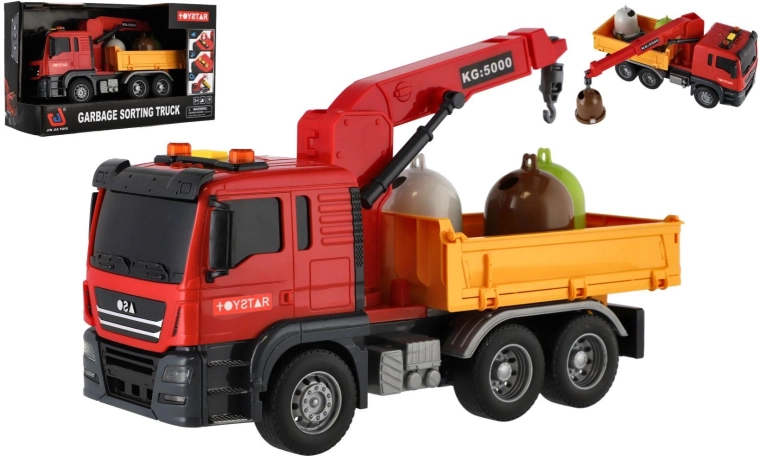 Stadtservice-Lkw mit Kran, Licht und Sound 27 cm