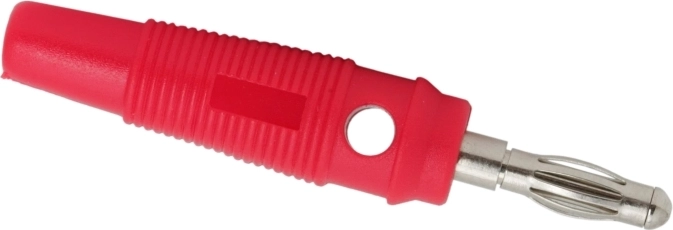 Gummierter Bananenstecker für Kabel mit 3 mm Durchmesser