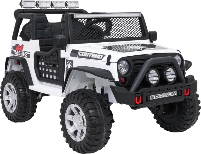 Elektrisches Kinderauto Jeep BEAST 4x4, weiß