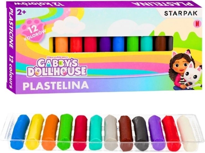 Plastilin Gabby’s Dollhouse – 12 Farben