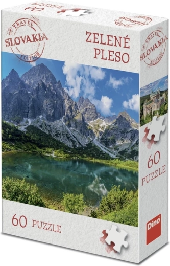Dino Puzzle Reise-Edition Slowakei – Grüner See (60 Teile)