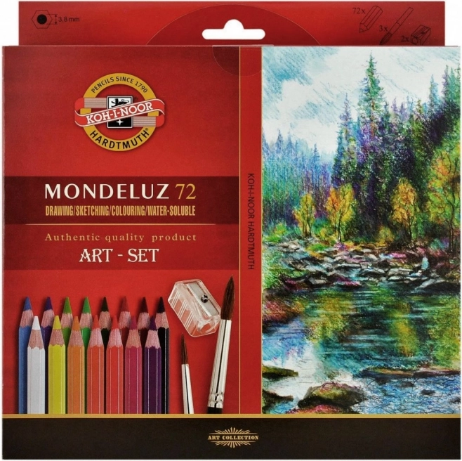KOH-I-NOOR Aquarellbuntstifte Mondeluz 3714 - 72 Stk.