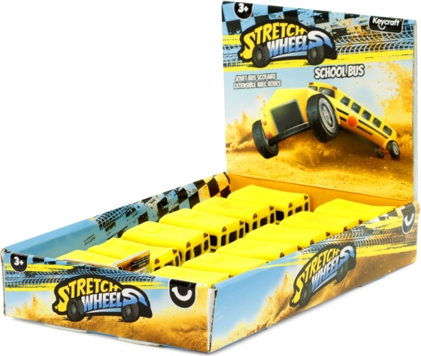 Dehnbarer Anti-Stress Schulbus – Quetsch- und Ziehspielzeug