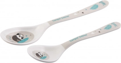 Canpol babies Melamin-Löffel EXOTIC ANIMALS 2 Stk grau