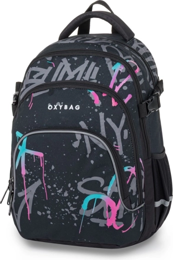 Schulrucksack OXY Scooler Graffiti Pink