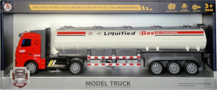 Tanklastwagen mit Rückziehmotor