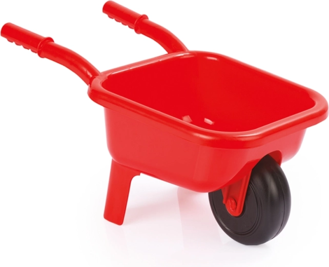 Rote Garten-Schubkarre aus Kunststoff