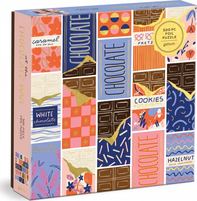 Galison quadratisches Puzzle in der Schokoladenbar 500 Teile