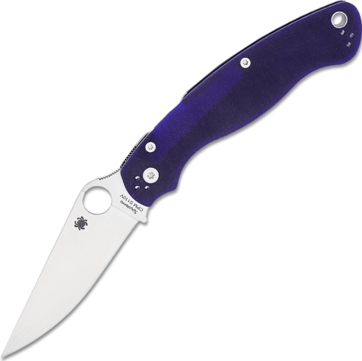 Taschenmesser Spyderco Military 2 Dunkelblau, Satin-Klinge, G10