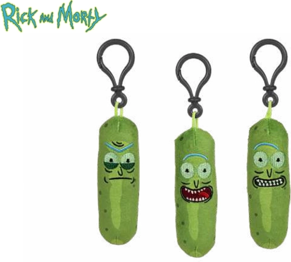Plüsch-Schlüsselanhänger Pickle Rick aus Rick and Morty