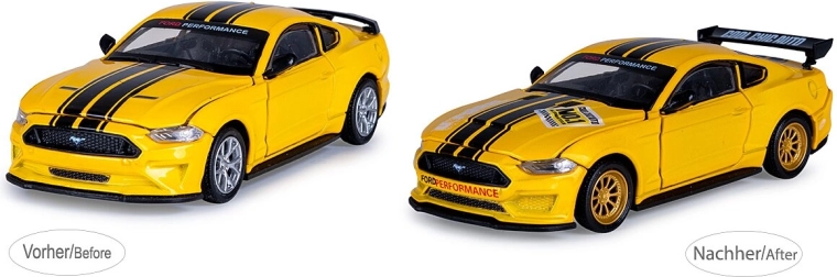 JAMARA Ford Mustang GT 2018 Die-Cast-Modell 1:42 gelb