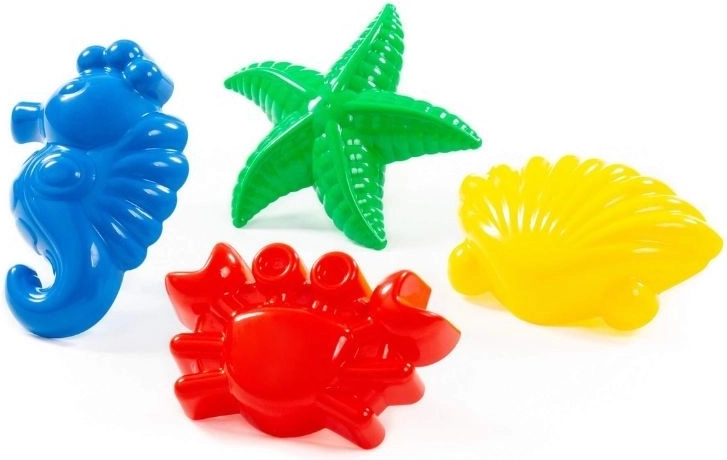 Sandförmchen Meeresbewohner, Set mit 4 Stück