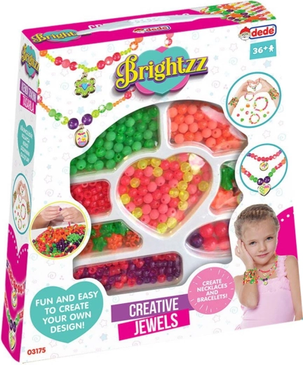 Bino Auffädelperlen mit Anhängern – Kreativset für Kinder-Schmuck