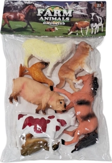 Set mit Bauernhof-Tierfiguren