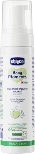 Chicco Kinder Shampoo und Conditioner 2-in-1 Soufflé Baby Moments Kids 150 ml