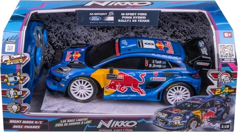 Nikko ferngesteuertes Auto Ford Puma Hybrid M-Sport #8 Tänak 1:18