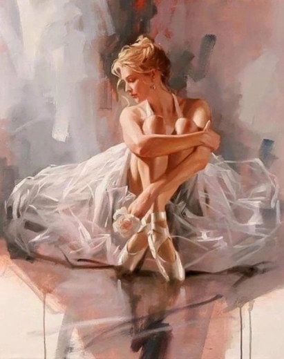 Diamantmalerei Ballerina 30 × 40 cm