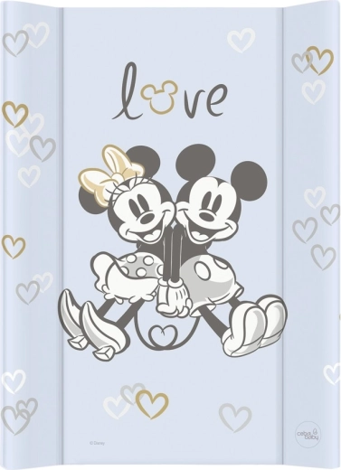 Ceba Baby Wickelauflage mit fester Platte Comfort 50 × 70 Disney Minnie & Mickey blau