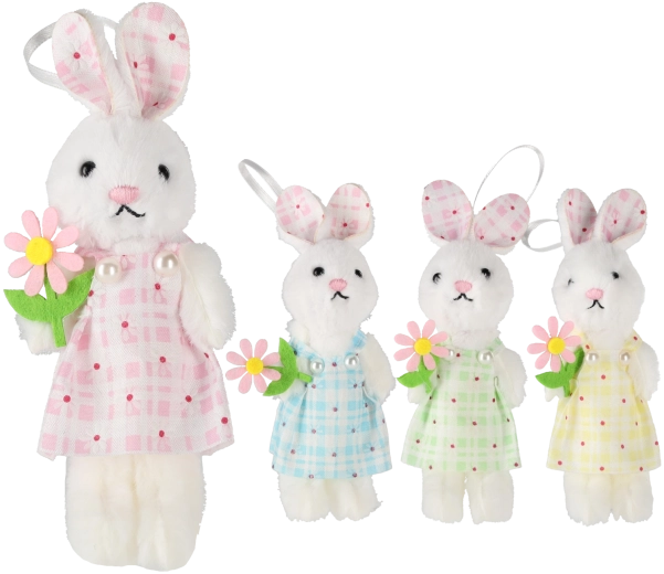 Österliche Hängedekoration Häschen mit Blume