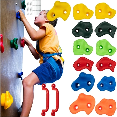 Trizand Kruzzel Kinder-Klettergriffe für die Wand – Set 15 Stk.