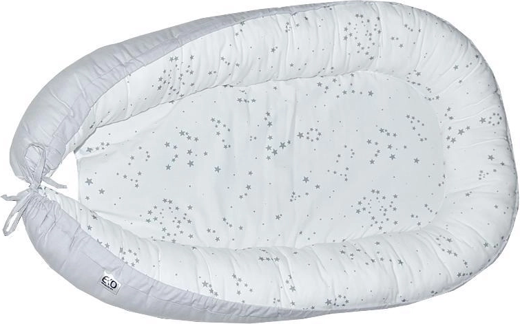EKO Babynest aus Baumwolle – grau