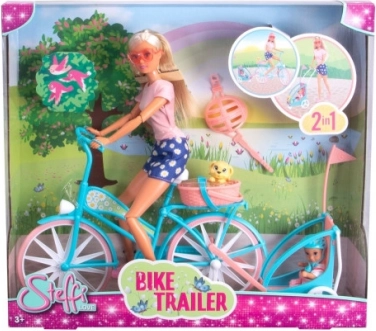 Puppe Steffi auf Fahrradtour