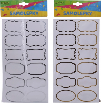 Aufkleber 14x25,5 cm für Gewürzgläser, Namensschilder, Rahmen