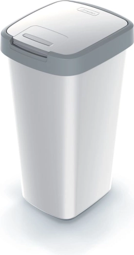 Abfalleimer Compacta Q Flap 25 l aschgrau
