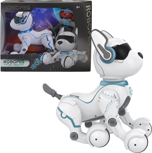 Interaktiver Roboterhund mit Sprachsteuerung und Fernbedienung