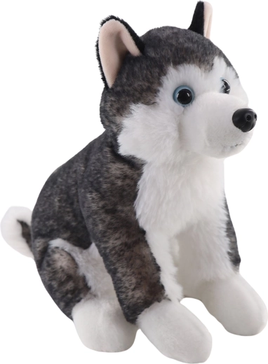Sitzender Plüsch-Husky 20 cm