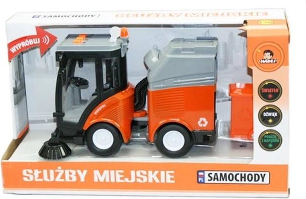 Kommunales Dienstfahrzeug zur Straßenreinigung