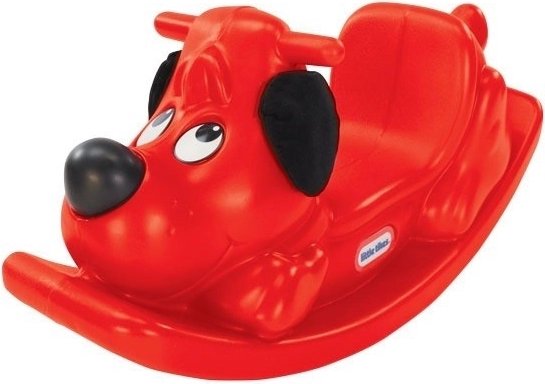 Schaukelhund LITTLE TIKES – roter Kunststoff-Wipphund für Kleinkinder