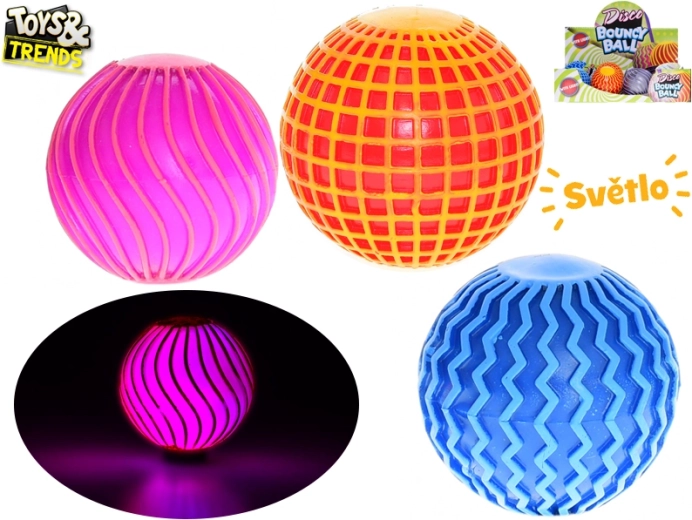 Toys&Trends leuchtender Springball Disco 6 cm