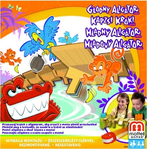 Hungriger Alligator – Familiäres Geschicklichkeitsspiel von Mattel