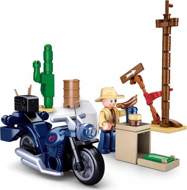 Sluban Biker auf Tour – Motorrad-Bausatz (73 Teile)