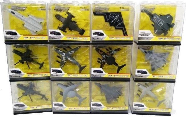 Flugzeugmodell 10 cm in transparenter Box (12 Varianten) - 1 Stück