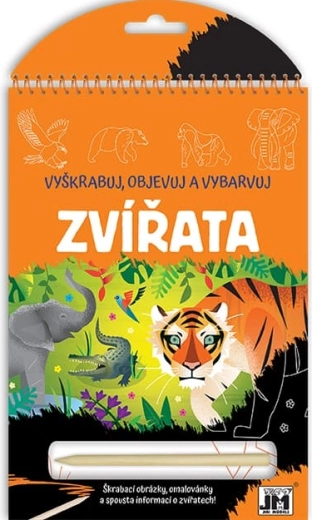 Kratzen, entdecken, ausmalen: Tiere