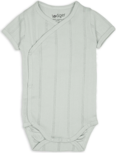 Lodger Baby-Body mit kurzem Ärmel pointelle silk, Gr. 56