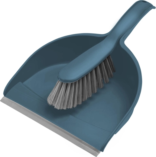 Handfeger und Kehrschaufel mit Gummilippe Compact