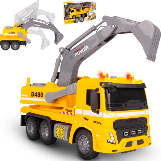 Bagger-Lkw 1:16 mit Licht und Sound