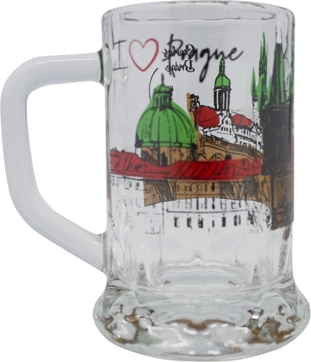 Mini-Bierkrug 40 ml mit Aufdruck TOP PRAHA
