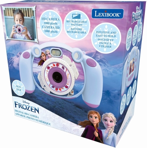 Lexibook digitale HD-Kinderkamera und Fotoapparat Frozen mit SD-Karte